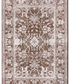 Design vintage tapijt Glorious - taupe/crème - overzicht boven