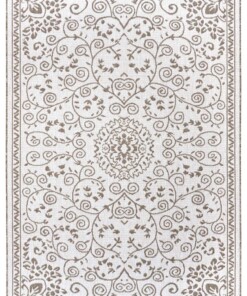 Binnen & Buiten vloerkleed Leyte - lichtbruin - overzicht boven, thumbnail