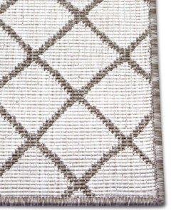 Loper binnen & buiten ruiten Malaga - lichtbruin/crème - close up, thumbnail