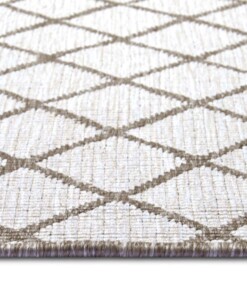 Loper binnen & buiten ruiten Malaga - lichtbruin/crème - close up, thumbnail