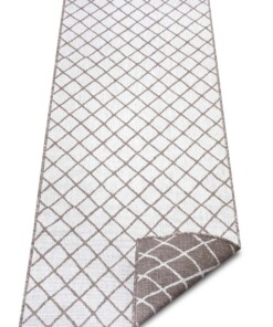 Loper binnen & buiten ruiten Malaga - lichtbruin/crème - overzicht schuin, thumbnail