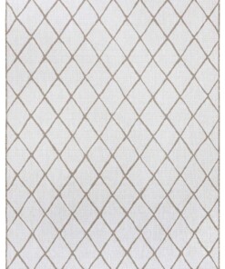 Binnen & buiten vloerkleed ruiten Malaga - lichtbruin/crème - overzicht boven, thumbnail Binnen & buiten vloerkleed ruiten Malaga - lichtbruin/crème - overzicht boven, thumbnail