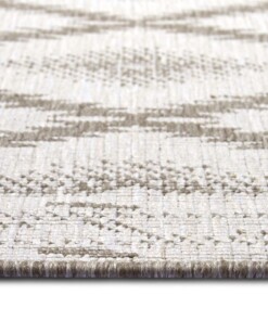 Loper binnen & buiten ruiten Malibu - lichtbruin/crème - close up, thumbnail Loper binnen & buiten ruiten Malibu - lichtbruin/crème - close up, thumbnail