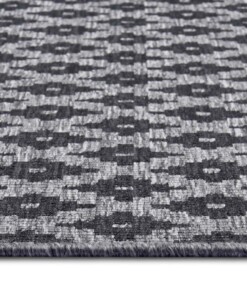 Loper binnen & buiten ruiten Nizza - zwart/zilver - close up, thumbnail