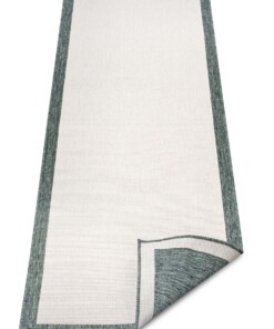 Loper binnen & buiten Panama - groen/crème - overzicht schuin, thumbnail