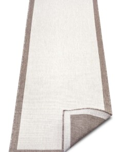 Loper binnen & buiten Panama - lichtbruin/crème - overzicht schuin, thumbnail Loper binnen & buiten Panama - lichtbruin/crème - overzicht schuin, thumbnail