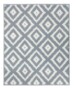 Modern vloerkleed ruiten Diamond - groen/crème - overzicht boven, thumbnail