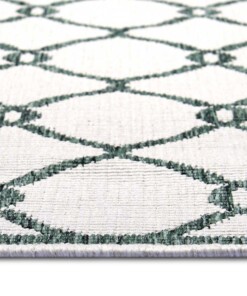 Loper binnen & buiten Rimini - groen/crème - close up, thumbnail