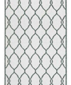 Loper binnen & buiten Rimini - groen/crème - overzicht boven, thumbnail