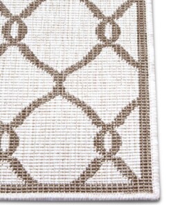 Loper binnen & buiten Rimini - lichtbruin/crème - close up, thumbnail Loper binnen & buiten Rimini - lichtbruin/crème - close up, thumbnail