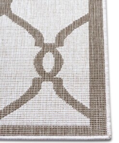 Binnen & buiten vloerkleed Rimini - lichtbruin/crème - close up, thumbnail Binnen & buiten vloerkleed Rimini - lichtbruin/crème - close up, thumbnail