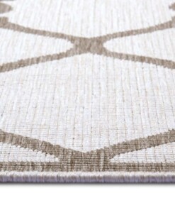 Binnen & buiten vloerkleed Rimini - lichtbruin/crème - close up, thumbnail Binnen & buiten vloerkleed Rimini - lichtbruin/crème - close up, thumbnail