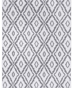 Binnen & buiten vloerkleed ruiten Rio - zilver - overzicht boven, thumbnail Binnen & buiten vloerkleed ruiten Rio - zilver - overzicht boven, thumbnail