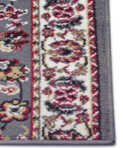 Design loper Vintage - grijs/rood - close up, thumbnail