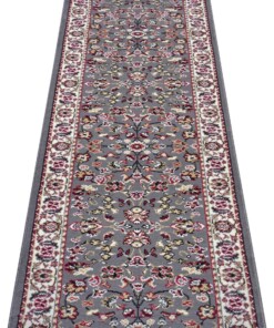 Design loper Vintage - grijs/rood - overzicht schuin, thumbnail