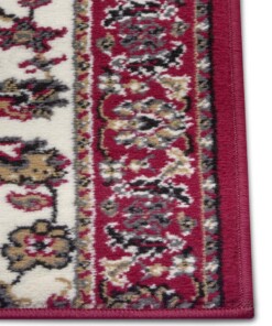 Design loper Vintage - rood/crème - close up, thumbnail Design loper Vintage - rood/crème - close up, thumbnail