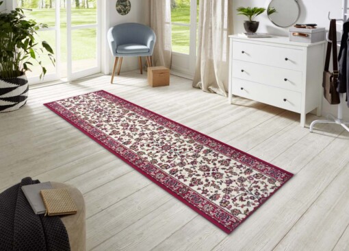 Design loper Vintage - rood/crème - sfeer