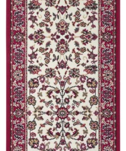 Design loper Vintage - rood/crème - overzicht boven, thumbnail Design loper Vintage - rood/crème - overzicht boven, thumbnail