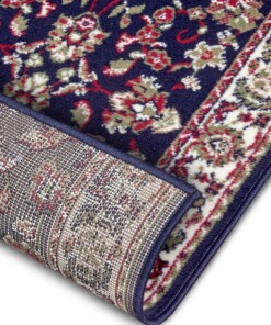 Design loper Vintage - marineblauw - close up, thumbnail