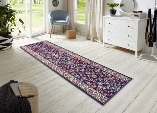 Design loper Vintage - marineblauw - sfeer