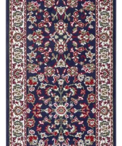 Design loper Vintage - marineblauw - overzicht boven, thumbnail