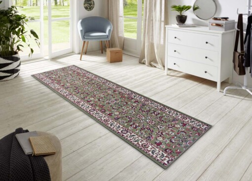 Design loper Vintage - groen - sfeer
