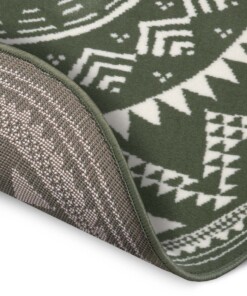 Rond vloerkleed Valencia - groen - close up, thumbnail Rond vloerkleed Valencia - groen - close up, thumbnail