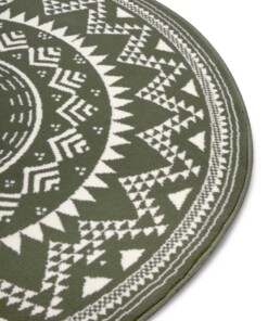 Rond vloerkleed Valencia - groen - close up, thumbnail Rond vloerkleed Valencia - groen - close up, thumbnail