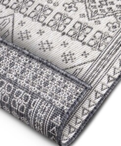 Buitenkleed - Doha zilver/crème - close up, thumbnail Buitenkleed - Doha zilver/crème - close up, thumbnail