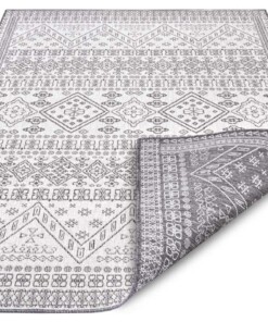 Buitenkleed - Doha zilver/crème - overzicht schuin, thumbnail Buitenkleed - Doha zilver/crème - overzicht schuin, thumbnail