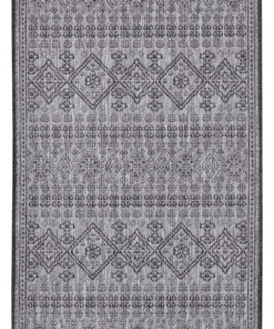 Balkonkleed - Doha zwart/crème - overzicht, thumbnail