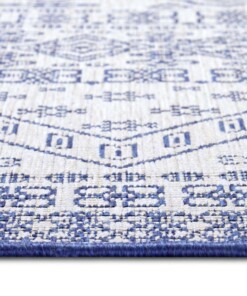 Buitenkleed - Doha blauw/crème - close up, thumbnail Buitenkleed - Doha blauw/crème - close up, thumbnail