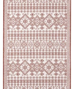 Balkonkleed - Doha terracotta/crème - overzicht boven, thumbnail Balkonkleed - Doha terracotta/crème - overzicht boven, thumbnail