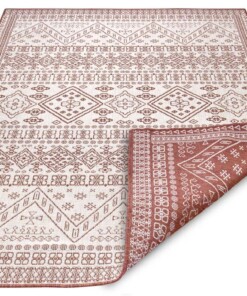 Buitenkleed - Doha terracotta/crème - overzicht schuin, thumbnail Buitenkleed - Doha terracotta/crème - overzicht schuin, thumbnail