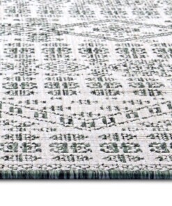 Balkonkleed - Doha groen/crème - close up, thumbnail Balkonkleed - Doha groen/crème - close up, thumbnail