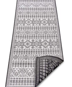 Balkonkleed - Doha zilver/zwart - overzicht schuin, thumbnail Balkonkleed - Doha zilver/zwart - overzicht schuin, thumbnail