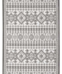 Balkonkleed - Doha zilver/zwart - overzicht, thumbnail Balkonkleed - Doha zilver/zwart - overzicht, thumbnail