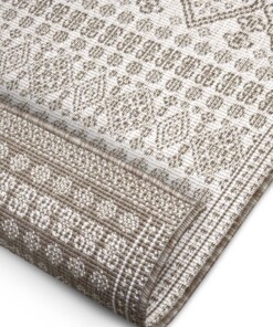 Balkonkleed - Doha lichtbruin/crème - close up, thumbnail Balkonkleed - Doha lichtbruin/crème - close up, thumbnail