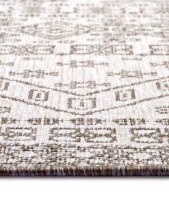 Buitenkleed - Doha lichtbruin/crème - close up, thumbnail