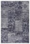 Patchwork vloerkleed Bloques - okergeel - overzicht boven, thumbnail