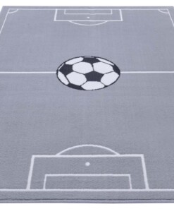 Kindervloerkleed voetbalveld - Estadio - grijs - overzicht schuin, thumbnail Kindervloerkleed voetbalveld - Estadio - grijs - overzicht schuin, thumbnail