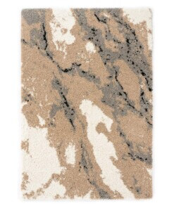 Hoogpolig vloerkleed Marble Artisan - beige - overzicht