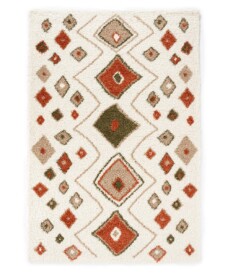 Hoogpolig vloerkleed bohemian Artisan - wit/multi - overzicht, thumbnail Hoogpolig vloerkleed bohemian Artisan - wit/multi - overzicht, thumbnail