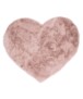 Kindervloerkleed hartje - Fluffy taupe - overzicht boven, thumbnail