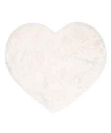 Kindervloerkleed hartje - Fluffy wit - overzicht boven, thumbnail Kindervloerkleed hartje - Fluffy wit - overzicht boven, thumbnail