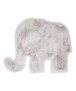 Kindervloerkleed Olifant - Fluffy lichtgrijs - overzicht boven, thumbnail