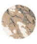 Rond hoogpolig vloerkleed Marble Artisan - beige - overzicht, thumbnail