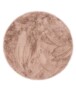 Rond hoogpolig vloerkleed - Comfy plus - roze - overzicht, thumbnail