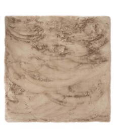 Vierkant hoogpolig vloerkleed - Comfy plus - taupe - overzicht, thumbnail Vierkant hoogpolig vloerkleed - Comfy plus - taupe - overzicht, thumbnail