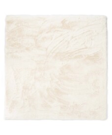 Vierkant hoogpolig vloerkleed - Comfy plus - wit - overzicht, thumbnail